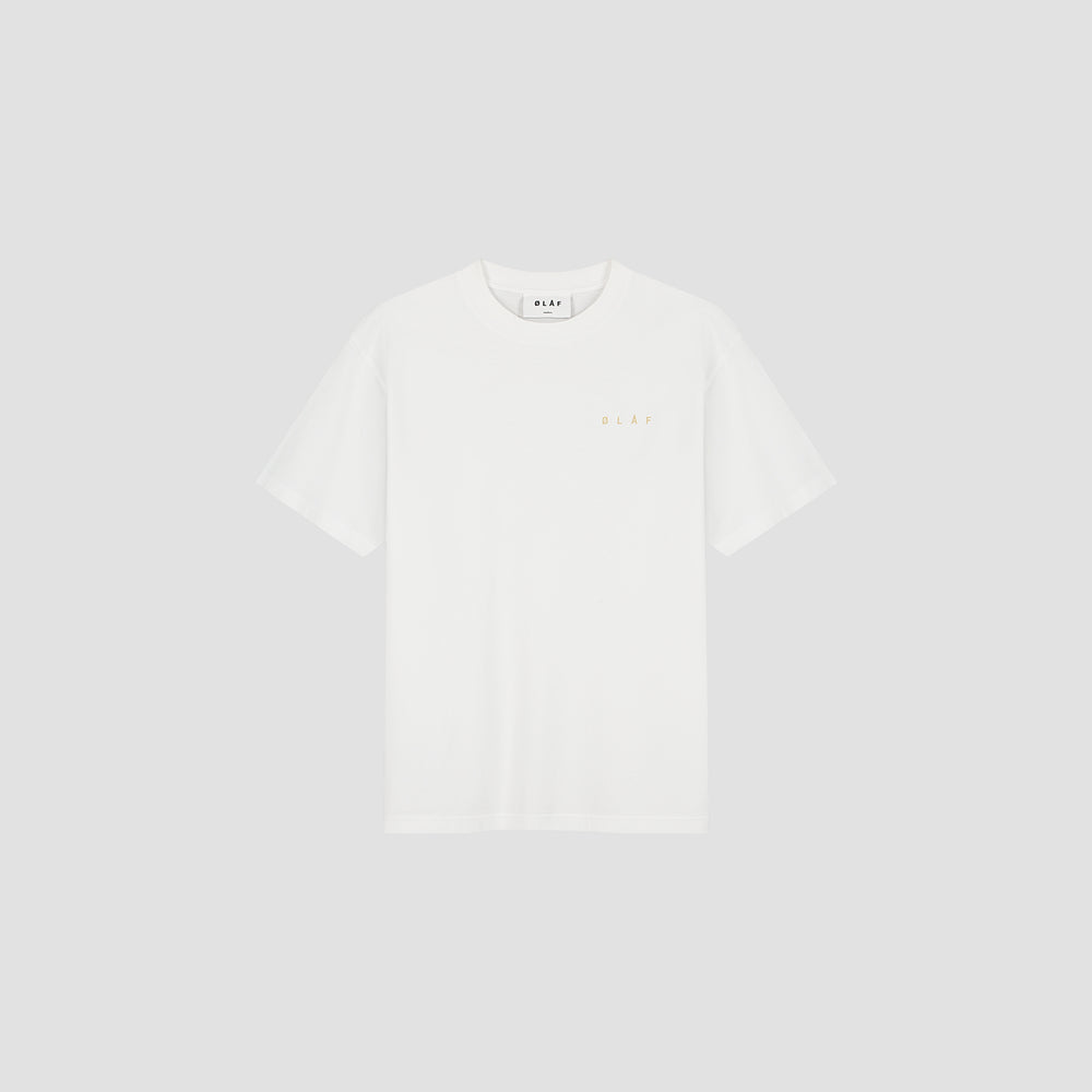 Embroidered Logo T-Shirt - Ecru