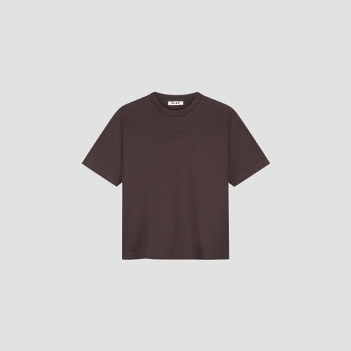 Embroidered Logo T-Shirt - Dark Brown