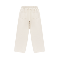 Wide Leg Sweatpants - Cream