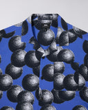 Graphic Print Camp Shirt - Blue Multi