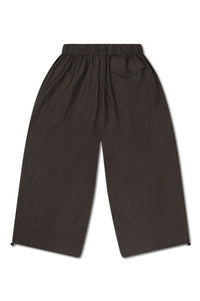 Wide Leg Cargo Pants - Brown