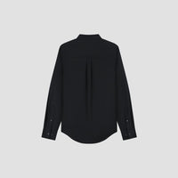 Long Sleeve Pocket Shirt - Black