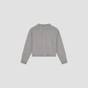 WOOL KNITTED CARDIGAN van OLAF HUSSEIN in de kleur grijs — afbeelding 2 van 2