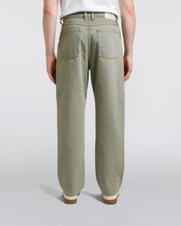 Relaxed Fit Washed Jeans - Washed Green