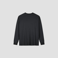Long Sleeve Embroidered T-Shirt - Charcoal