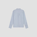 Striped Long Sleeve Shirt - Light Blue Pinstripe
