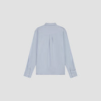 Striped Long Sleeve Shirt - Light Blue Pinstripe