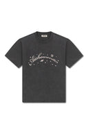 Washed Graphic Crewneck T-shirt - Washed Black
