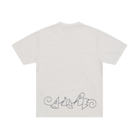 Embroidered Logo Graphic T-Shirt - White