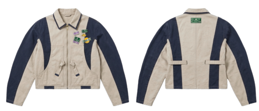 Two Tone Work Jacket - Khaki