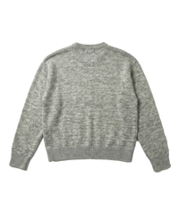 Crewneck Logo Knit Sweater - Grey Mélange