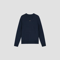 Crewneck Knit Sweater - Navy