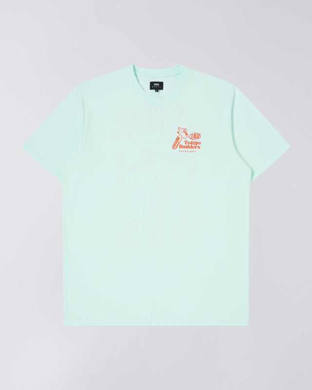 Graphic Print Cotton T-Shirt - Mint Green