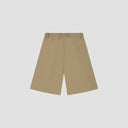 Pleated Wide Leg Shorts - Khaki