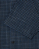 Checked Camp Collar Shirt - Navy Check