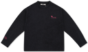 Long Sleeve Graphic Tee - Washed Black