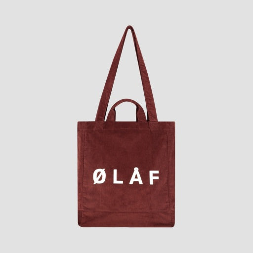 Embroidered Logo Tote Bag - Rust