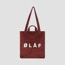 Embroidered Logo Tote Bag - Rust