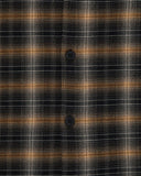 Plaid Camp Collar Shirt - Brown Plaid