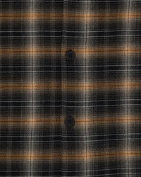 Plaid Camp Collar Shirt - Brown Plaid