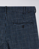 Check Pattern Tailored Shorts - Blue Plaid