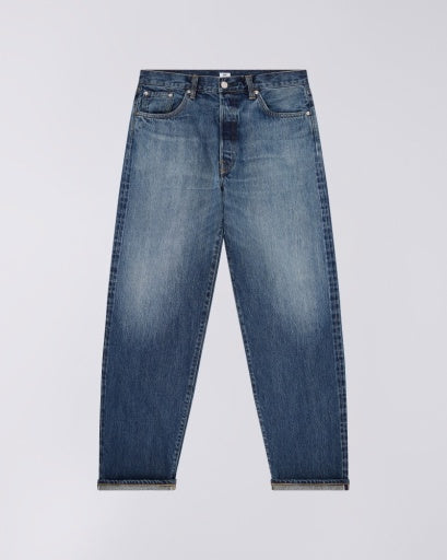 Washed Denim Relaxed Jeans - Washed Blue Denim