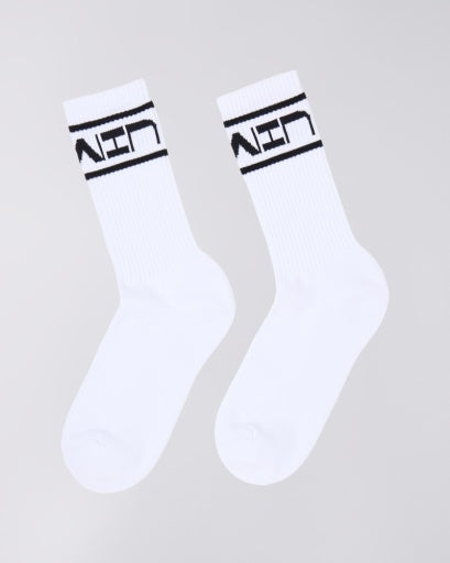Logo Cuff Sport Socks - White