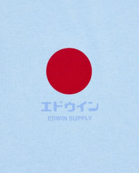 Embroidered Logo Graphic T-Shirt - Light Blue