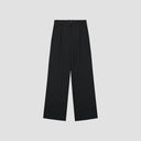 Pleated Wide Leg Trousers - Black