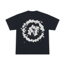 Crewneck T-Shirt Embroidered Logo - Black