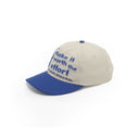 Embroidered Two-Tone Baseball Cap - Stone/Blue