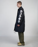 Longline Logo Coach Jacket - Navy