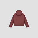 Hooded Short Puffer Jacket - Bordeaux