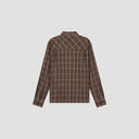 Plaid Button-Up Overshirt - Brown Plaid
