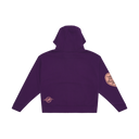 Zip-Up Varsity Hoodie - Purple