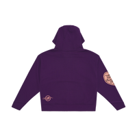 Zip-Up Varsity Hoodie - Purple