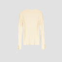 Ribbed Knit Long Sleeve - Cream