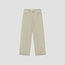 Wide Leg Denim Jeans - Light Green