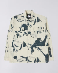 Overshirt Graphic Print - Cream Camo
