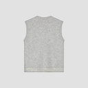 Sleeveless Crewneck Sweater Vest - Light Grey