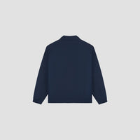 Zip-Front Coach Jacket - Navy