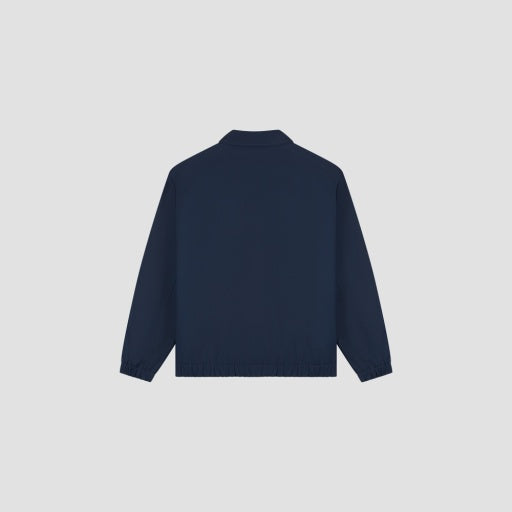 Zip-Front Coach Jacket - Navy