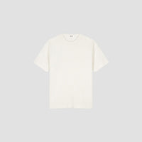 Ribbed Knit Crewneck T-Shirt - Off White