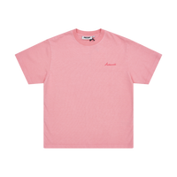 Embroidered Logo Short Sleeve - Pink