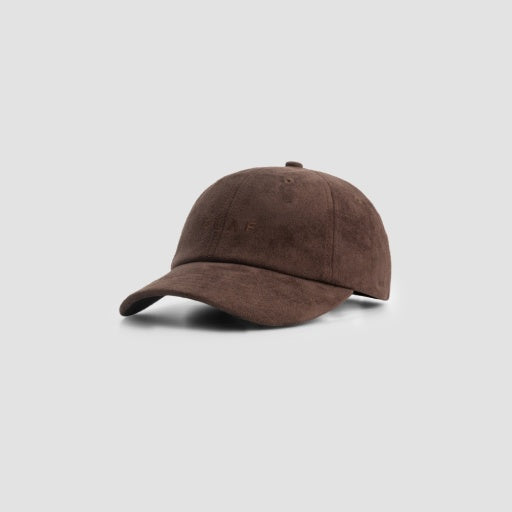 Suede Baseball Cap - Brown