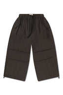 Wide Leg Cargo Pants - Brown