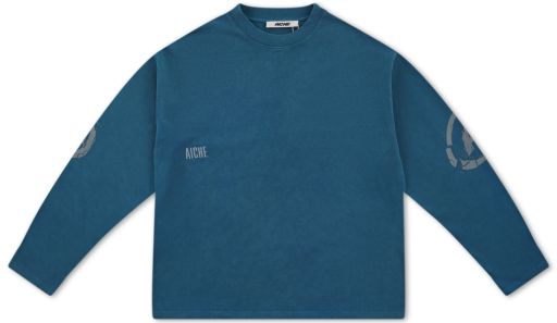 Long Sleeve Graphic Tee - Teal