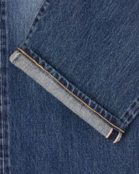 Washed Denim Relaxed Jeans - Washed Blue Denim