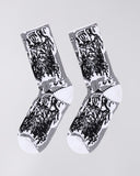 Graphic Crew Socks - Black/White