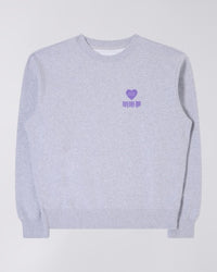 Graphic Crewneck Sweatshirt - Light Grey